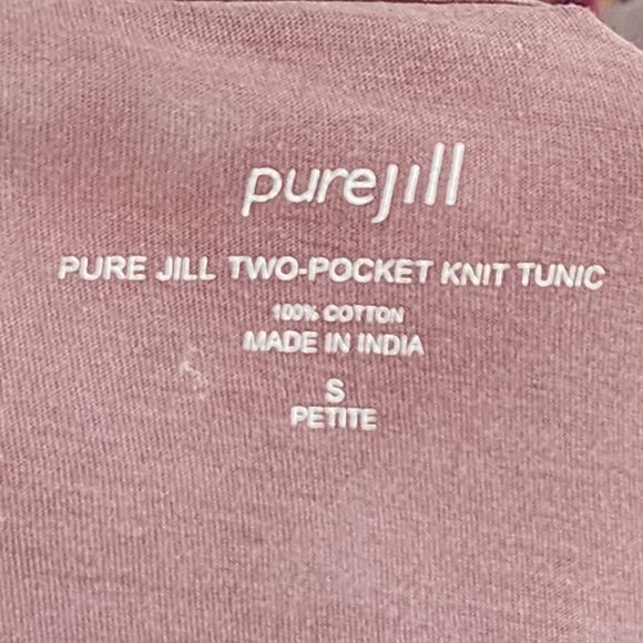 Pure Jill Pastel Pink Cotton Two Pocket Knit Tunic - Picture 4 of 4